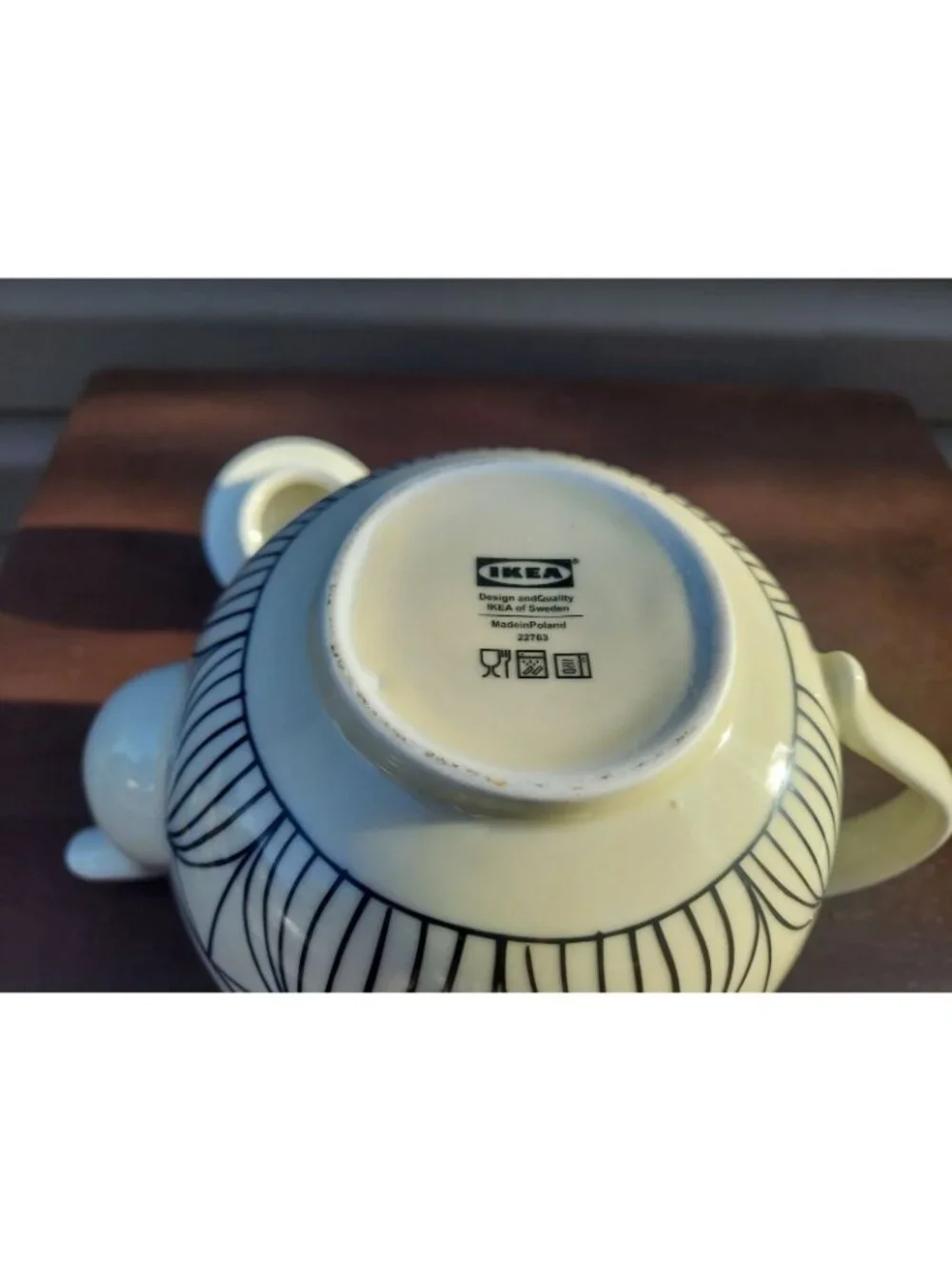 Ikea Ryssby 2014 Teapot. Black Geometric Design